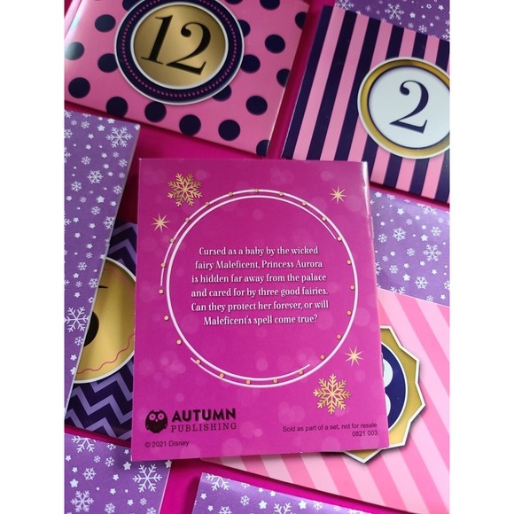 2021 Disney Princess Advent Calendar 24 Storybook Collection Large 21 x 14 - Picture 9 of 10